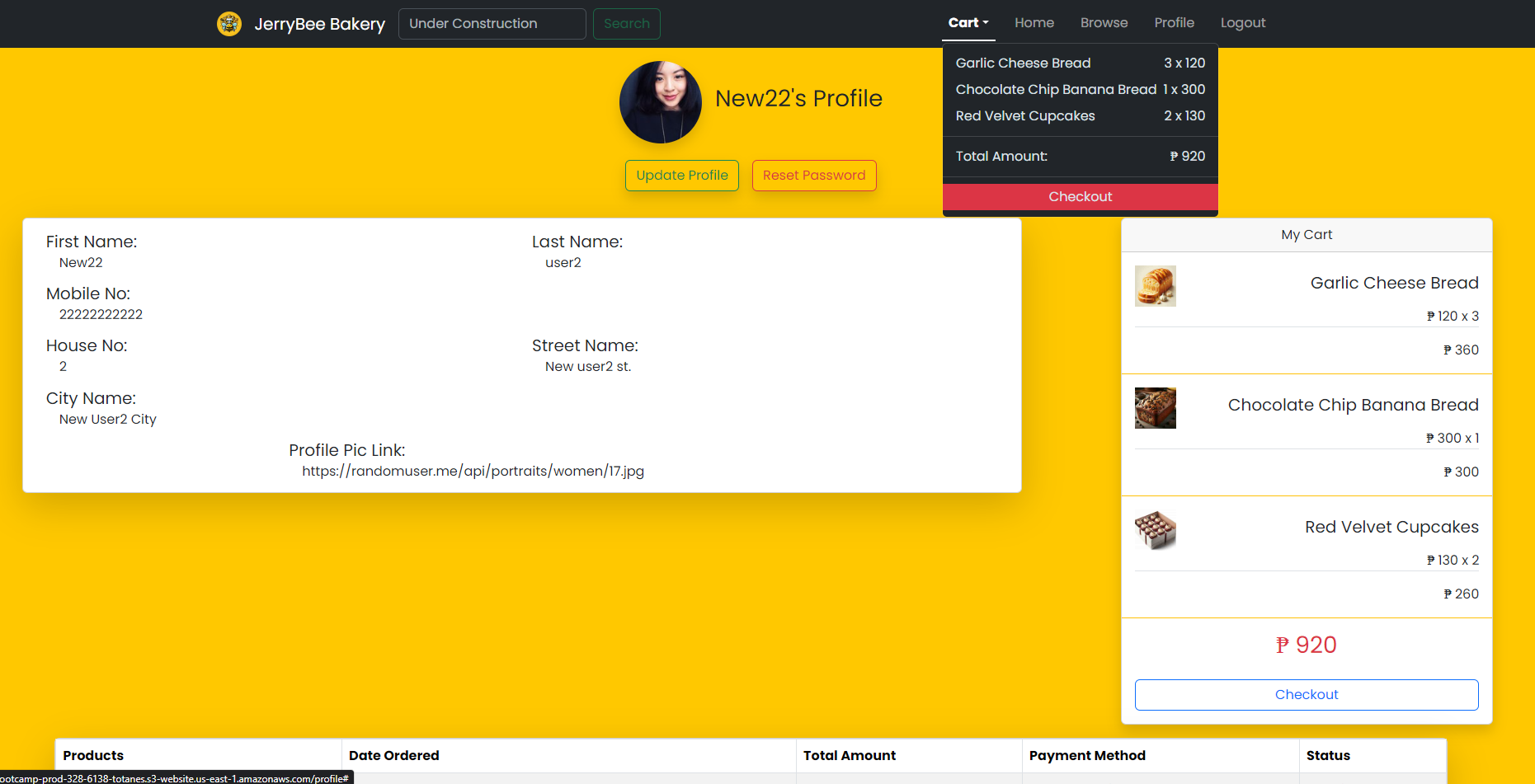 Bakery React App